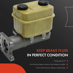 Brake Master Cylinder with Reservoir & Sensor for Chevy GMC P6000