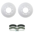 Front 355mm Rotors & Blue Ceramic Disc Brake Pad Kit for Silverado Sierra