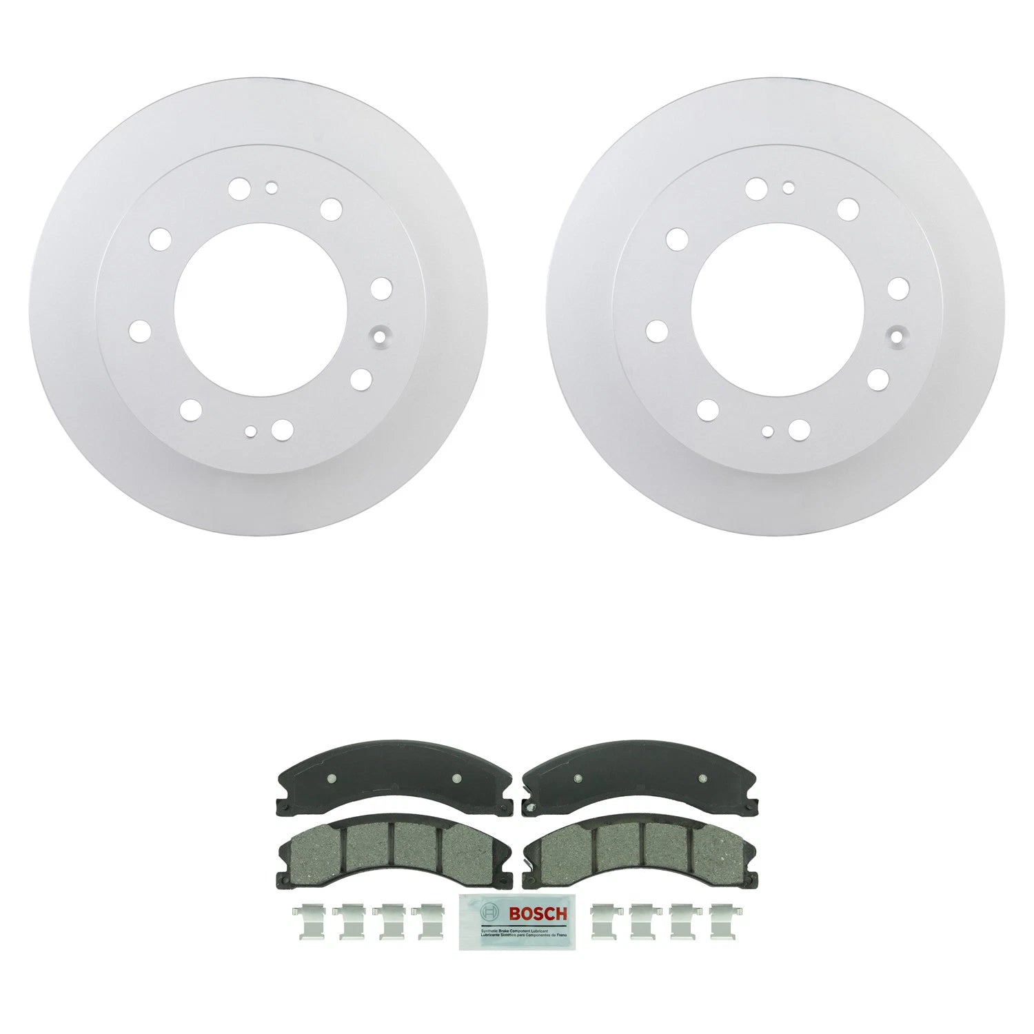 Front 355mm Rotors & Blue Ceramic Disc Brake Pad Kit for Silverado Sierra