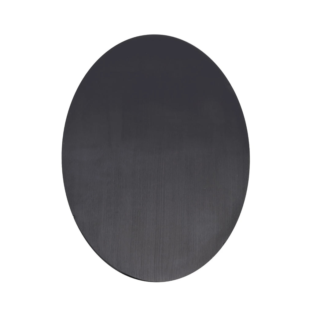 Oval Blank Aluminum Alloy License Plate for Motorcycle (Universal Fit)