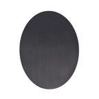 Oval Blank Aluminum Alloy License Plate for Motorcycle (Universal Fit)