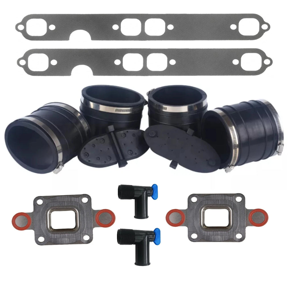 Mercruiser GM V8 Dry Joint Exhaust Bellow Closed Cooling Kit 4 Inch (27-864549A02)