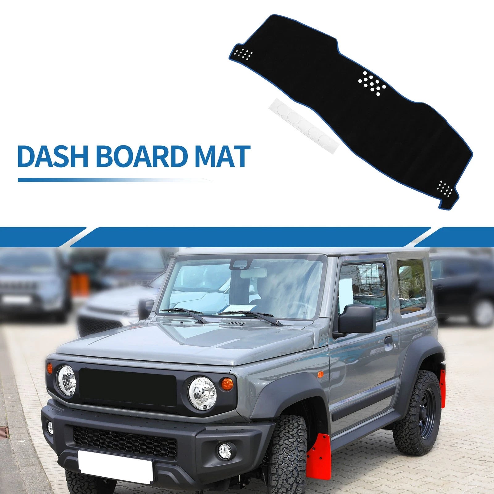 Dashboard Cover Mat for Toyota Avalon (2005–2010) Black Blue
