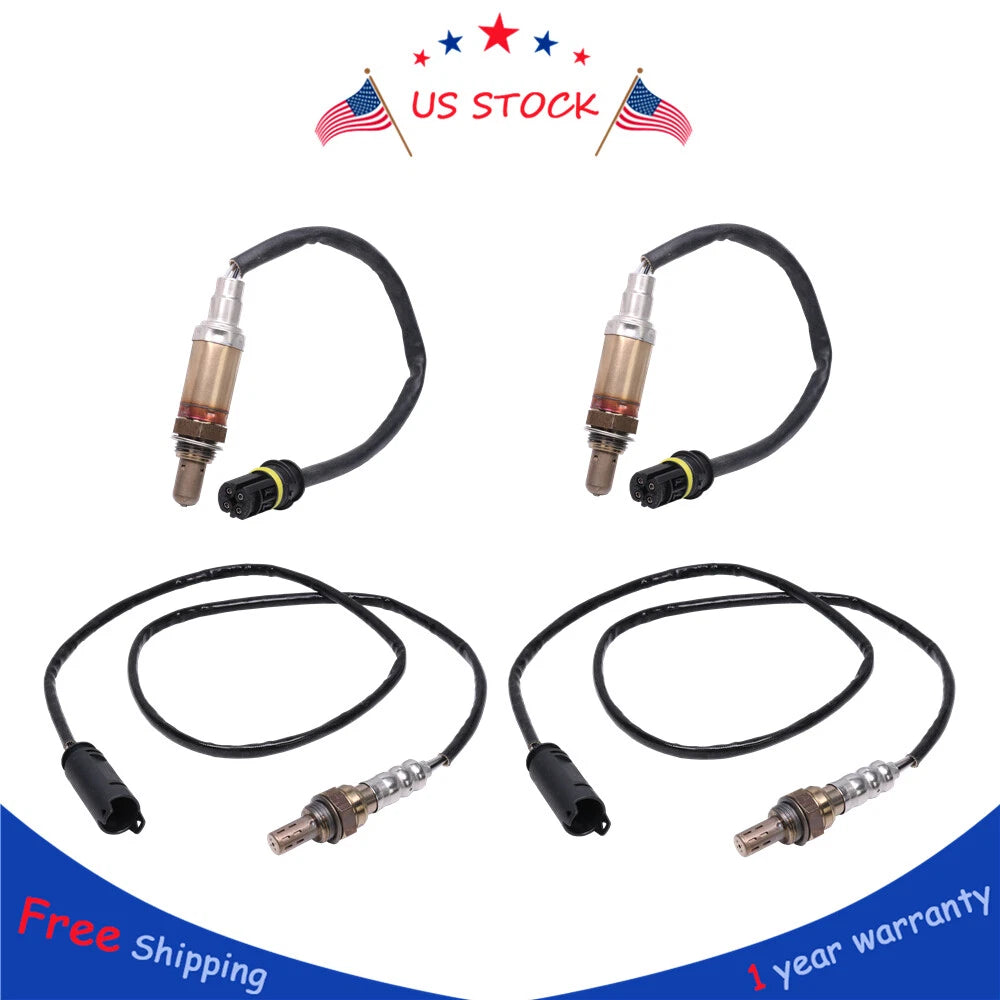 Set of 4 O2 Oxygen Sensors for BMW 323i 325i 328i 330i 525i X3 X5 (2000–2006)