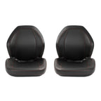 2X Black Sewn Bucket Seats for Yamaha Rhino 450 660 700 (2004–2018)