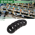 Set of 5 Oil Seals NBR Rubber 32x62x12mm for Automotive Applications