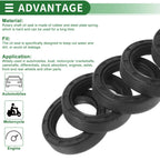 Set of 5 Oil Seal TG4 Lip Seal Ring NBR Rubber 30x42x10mm