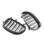 Double Slat Carbon Black Grille for BMW E60 E61 5 Series M5 (2004-2010)
