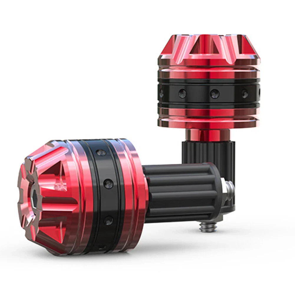 Red Aluminum Handlebar Grips for Motorcycle Scooter