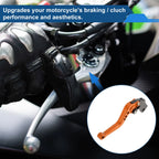 Adjustable Short Brake Clutch Levers for Suzuki SV650 (1999–2009) - Orange