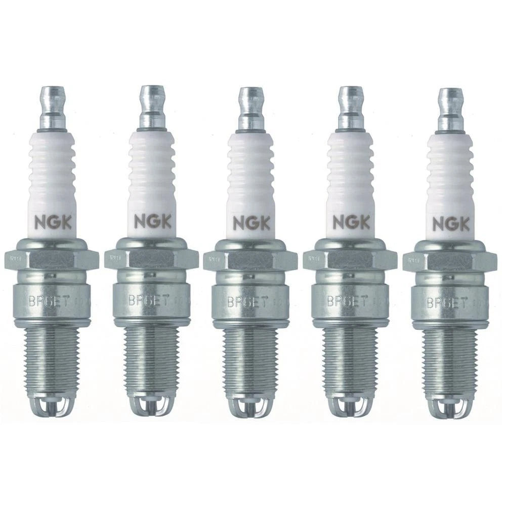 Set of 5 NGK Multi-Ground Spark Plugs (Gap 0.028) for