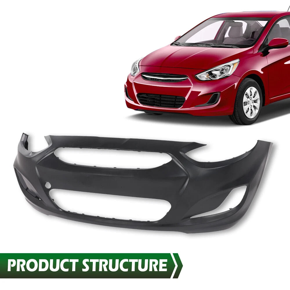 Front Bumper Cover for Hyundai Accent (2014–2017)