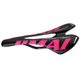 Bicycle Seat Saddle for Mountain Road Bike (Carbon Fiber, Pink)