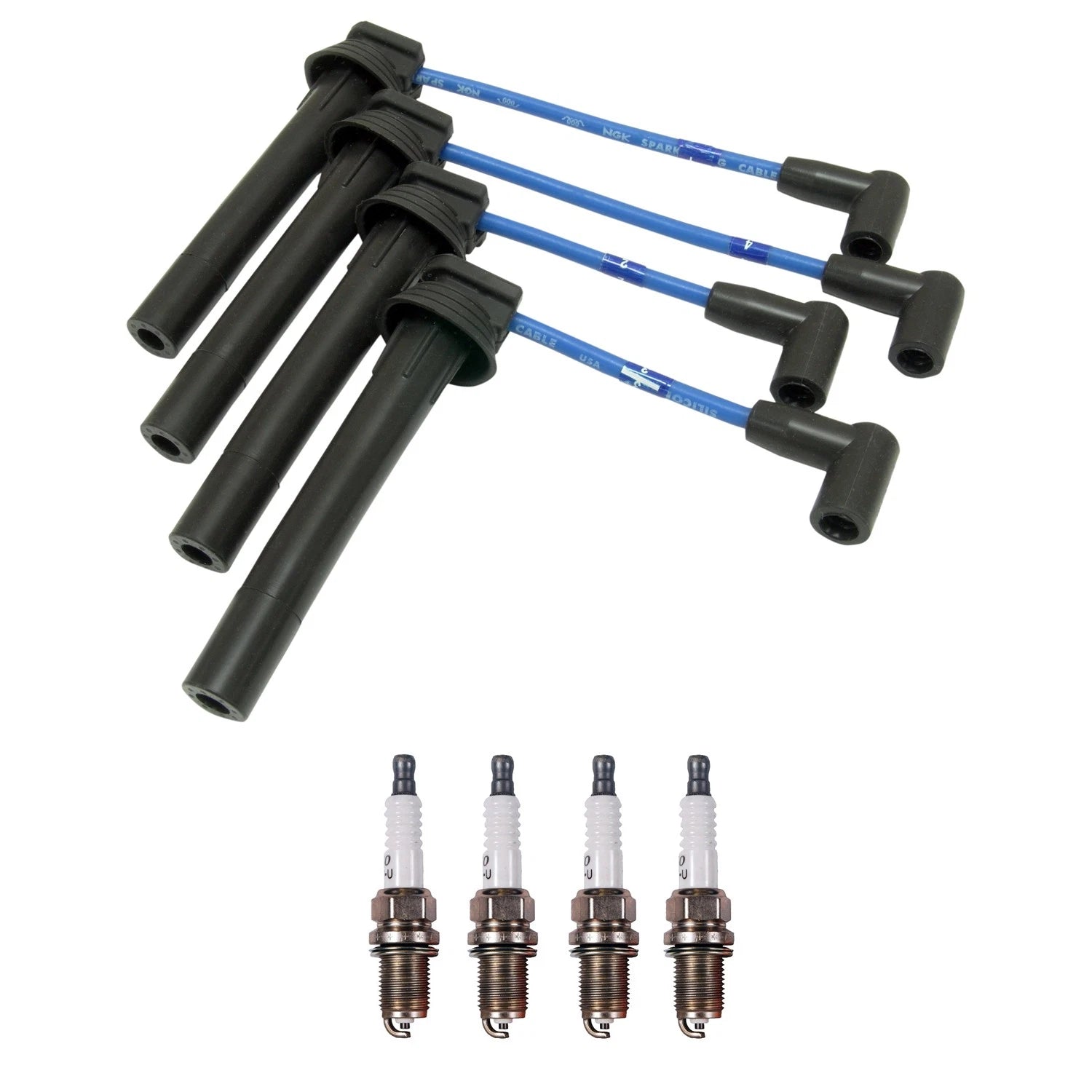 NGK 7mm Wire Set & Denso Spark Plug Kit for Breeze Neon (1995–1999)