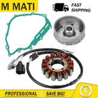 Flywheel Rotor + Stator + Gasket for Yamaha Rhino 700 YXR700 (2008–2013)