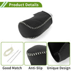 1 Pc Gear Shift Knob Cover for Mazda 3 (2014–2018) Black Beige Faux Leather