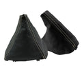 Leather Automatic & E Brake Boot Cover for BMW E39 (1996–2003) Beige Stitch
