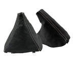 Leather Automatic & E Brake Boot Cover for BMW E39 (1996–2003) Beige Stitch