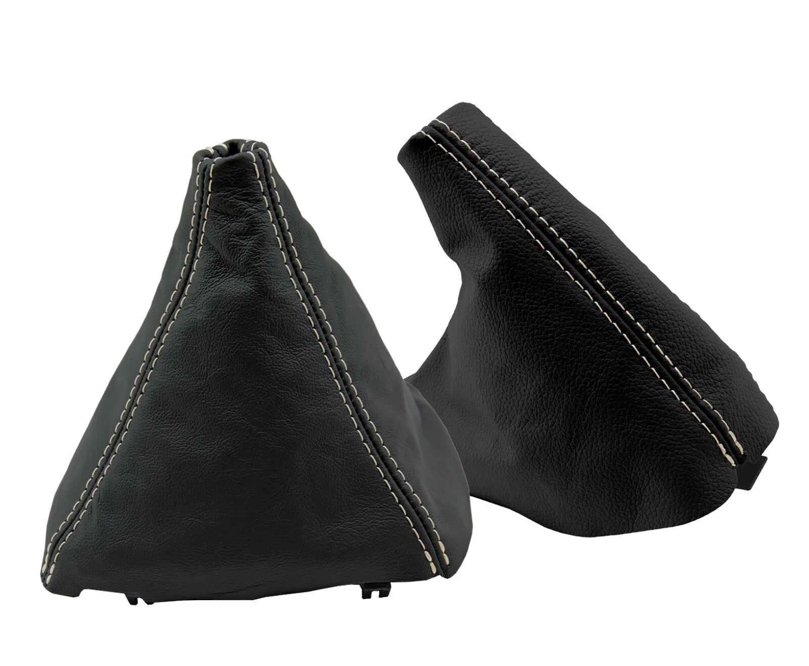 Leather Automatic & E Brake Boot Cover for BMW E39 (1996–2003) Beige Stitch