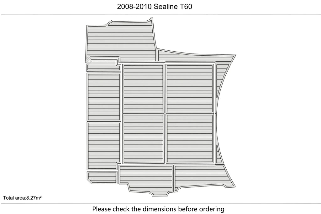 EVA Foam Pad for Sealine T60 (2009) - Teak Deck Flooring Mat