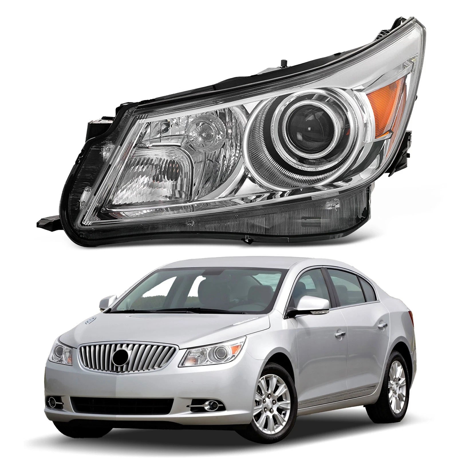 HID/Xenon Headlight for Buick LaCrosse (2010–2013) W/O Bulb & Ballast