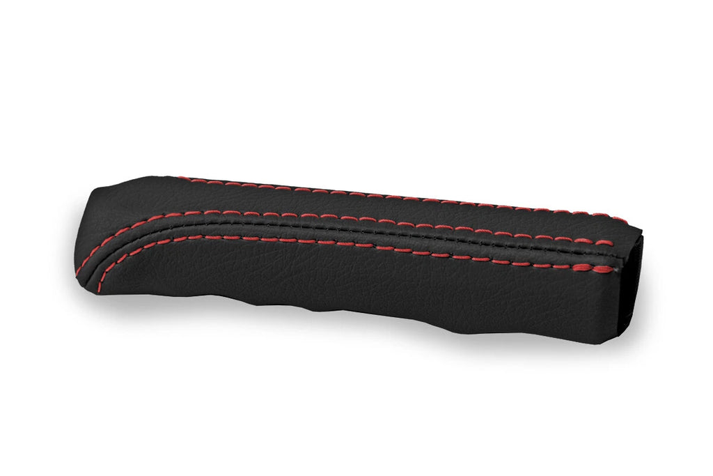 Leather E Brake Boot Cover for BMW E30 (1984–1991) Black Red Stitch