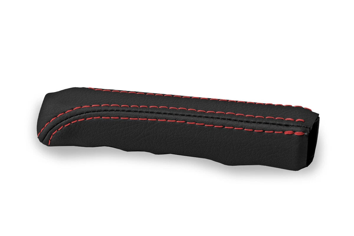 Leather E Brake Boot Cover for BMW E30 (1984–1991) Black Red Stitch