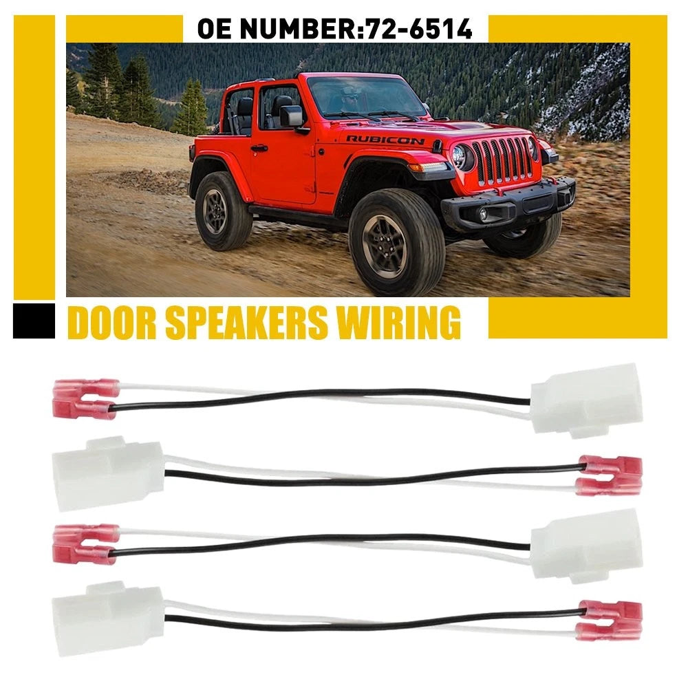 Connector Speaker Wiring Harness Adapter for Ram 2500 3500 Wrangler (2003–2021)