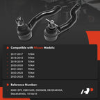2X Front Outer Tie Rod End for Nissan Titan (2017-2023)