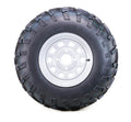 Set of 2 WANDA ATV Tires & Wheels 26X10-12 4-110 PCD Silver