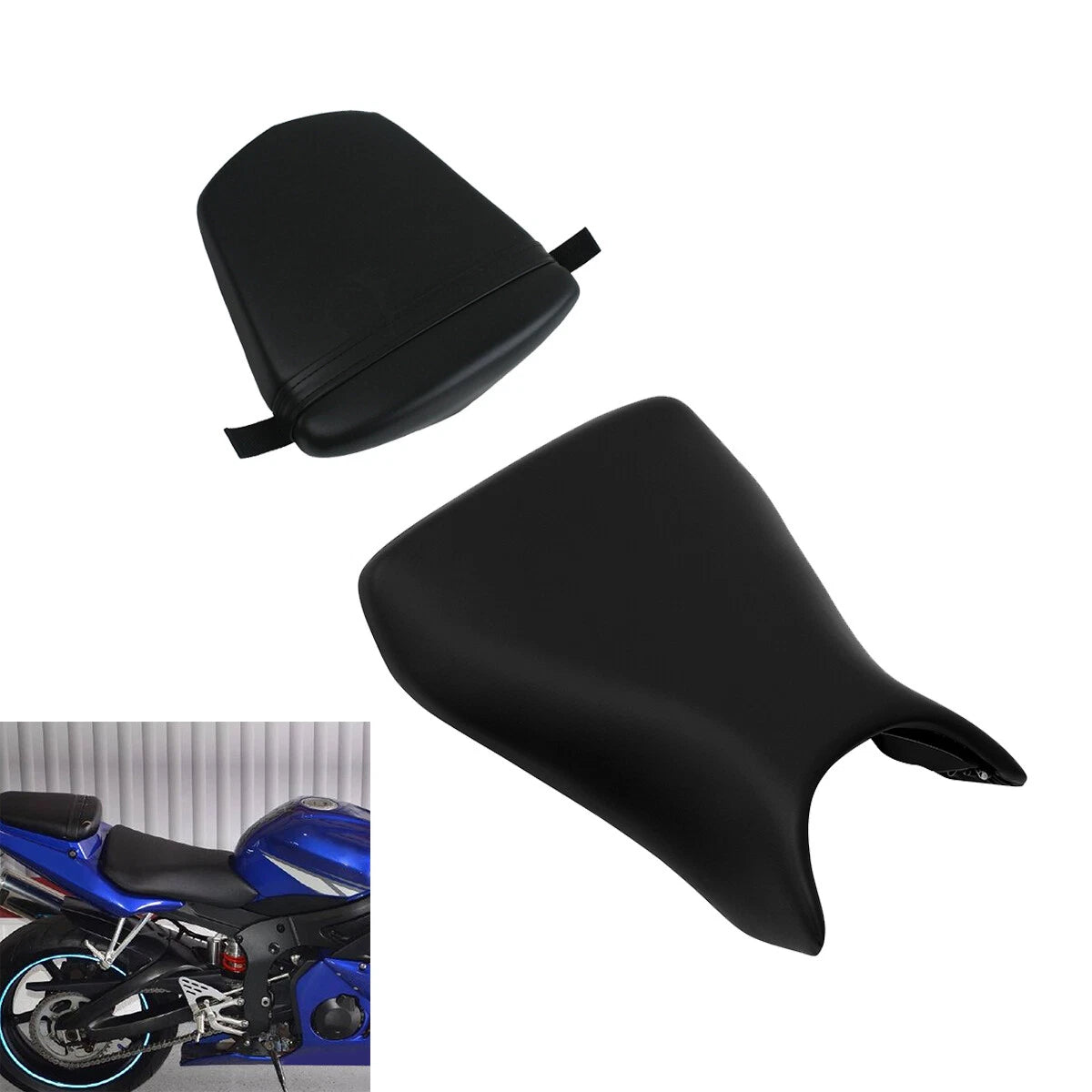 Rider Driver Passenger Seat for Yamaha YZF-R6 (2003–2009)
