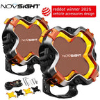 2X NOVSIGHT HALO 6" LED Work Light Pods for Truck SUV (Off Road)