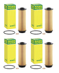 Set of 4 Engine Oil Filters for BMW E89 F22 F23 F30 F32 F33 F34 F36 G05 G07