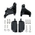 Black Passenger Foot Pegs Footrest for Harley Sportster 883 1200 (2014–2022)