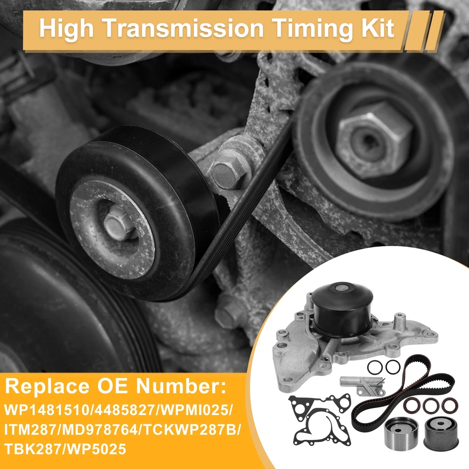 Timing Belt Water Pump Kit for Mitsubishi Eclipse GT Coupe (No.WP1481510/4485827)