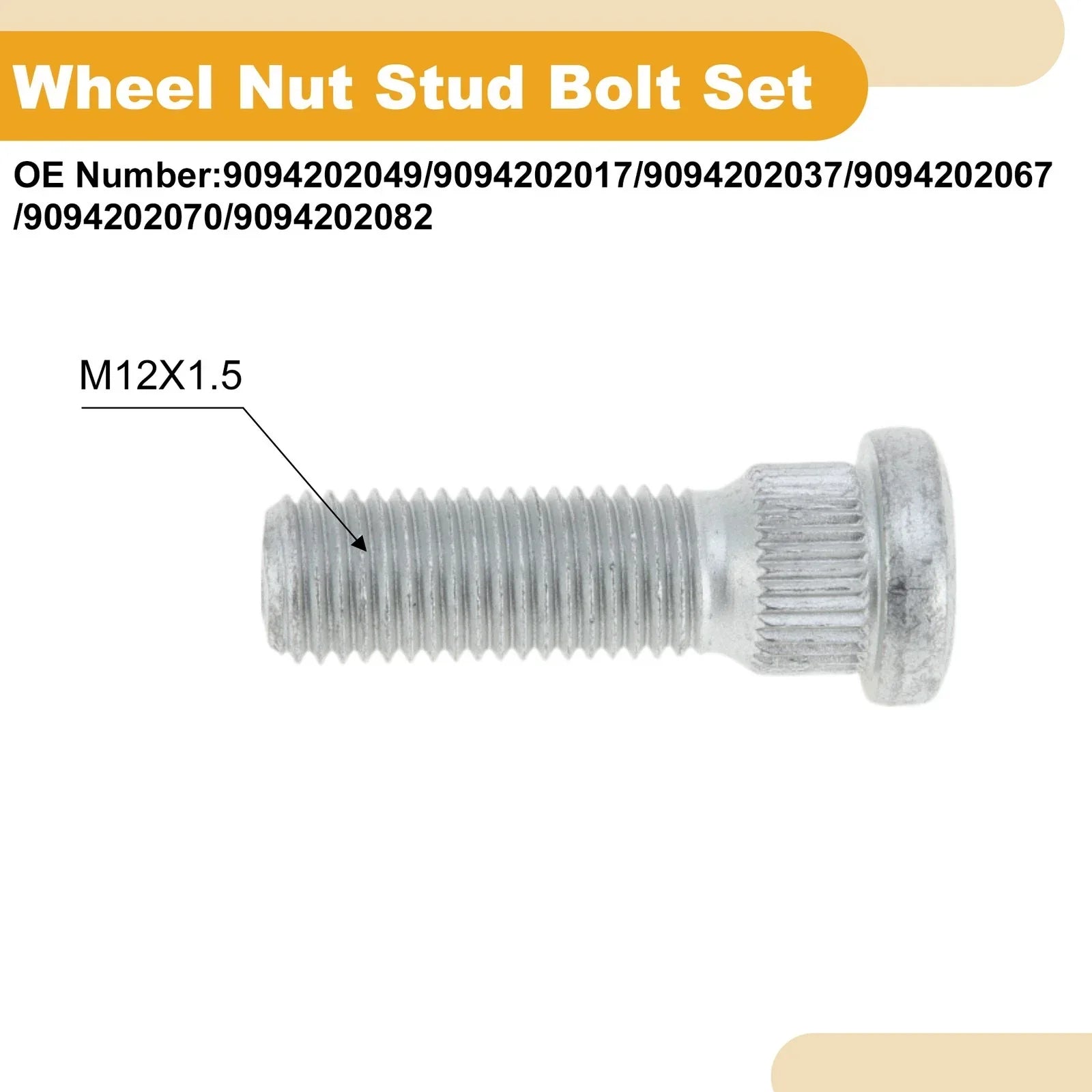 M12x1.5 Wheel Lug Studs for Lexus ES (2006-2025) - 10 Pieces