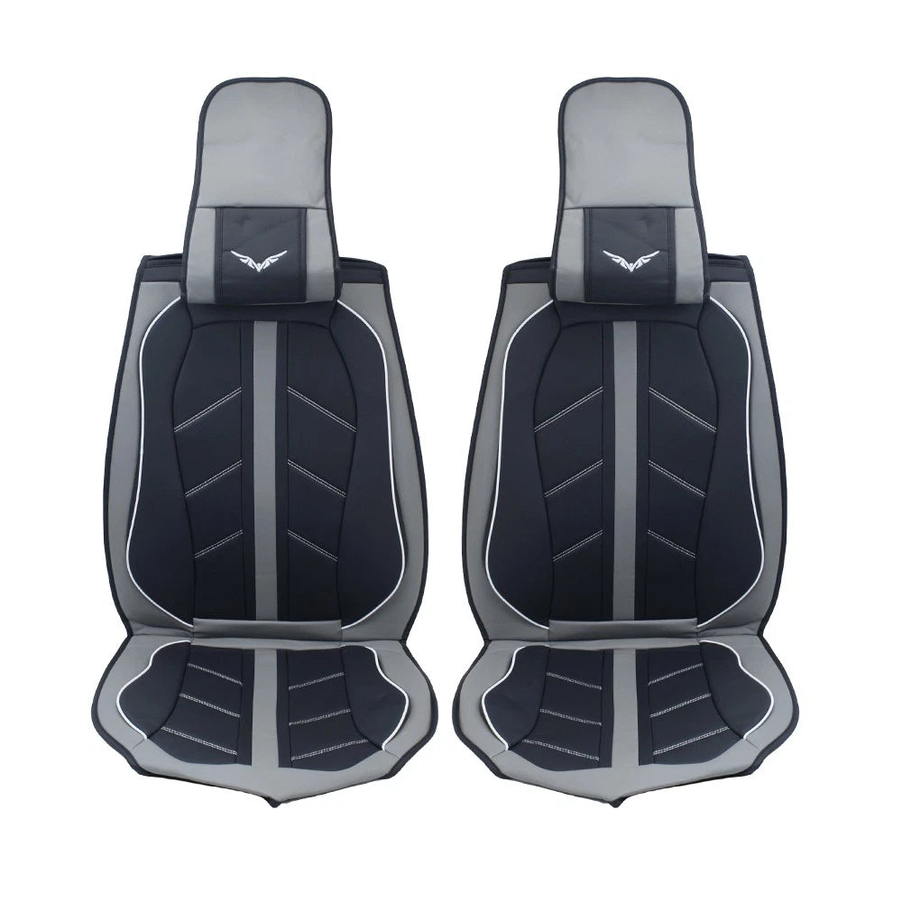 Set of 2 Front & Rear PU Leather Seat Covers for Ford F-150