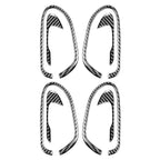 8Pcs Carbon Fiber Door Handle Trim for Honda Civic 2006-2011