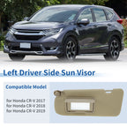 Left Side Sun Visor for Honda CR-V (2017-2019) Beige 1 x Piece