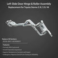 Left Driver Side Center Sliding Door Hinge & Roller for Toyota Sienna (2004–2010)