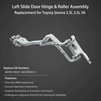 Left Driver Side Center Sliding Door Hinge & Roller for Toyota Sienna (2004–2010)