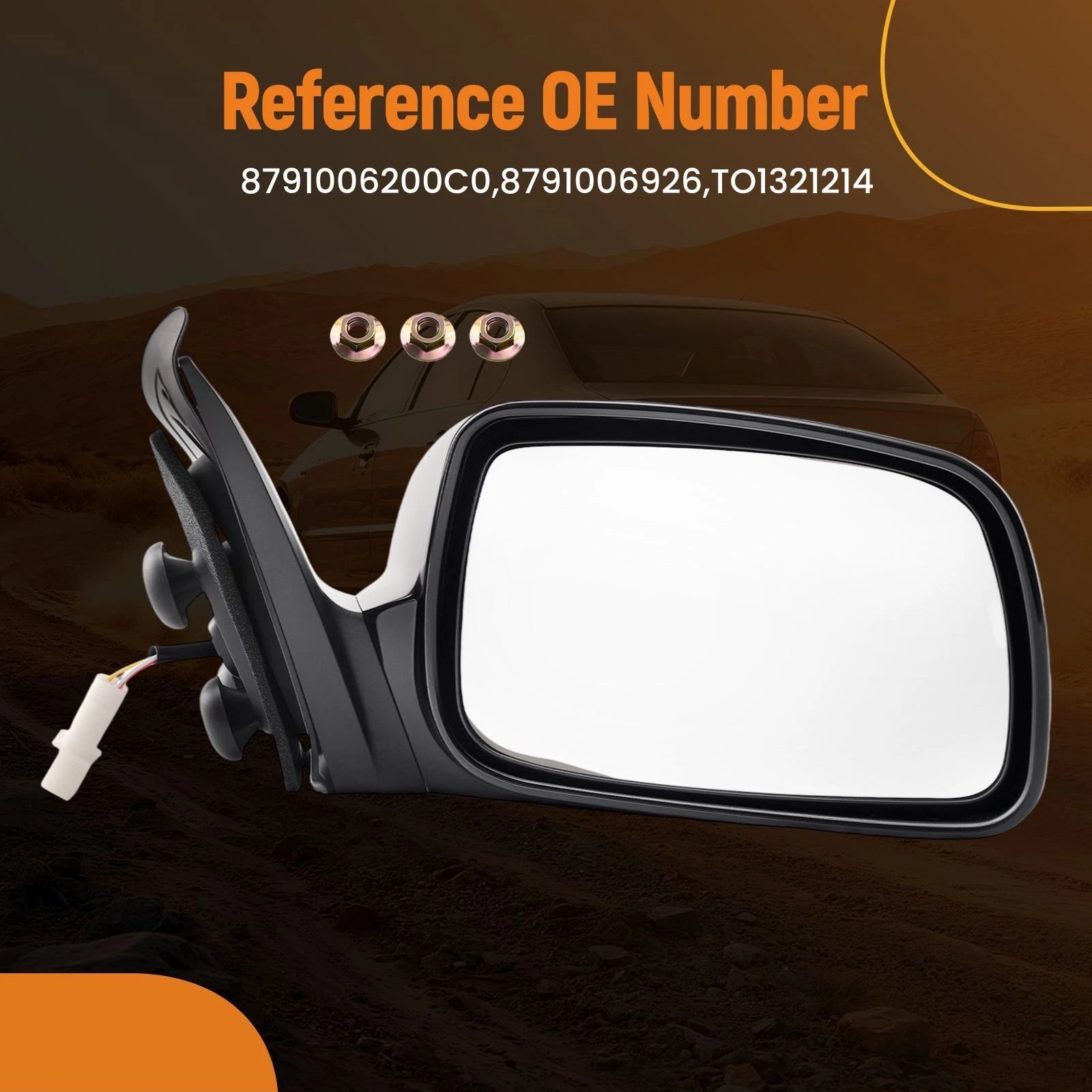 Passenger Side View Mirror for Toyota Camry (2007-2011)