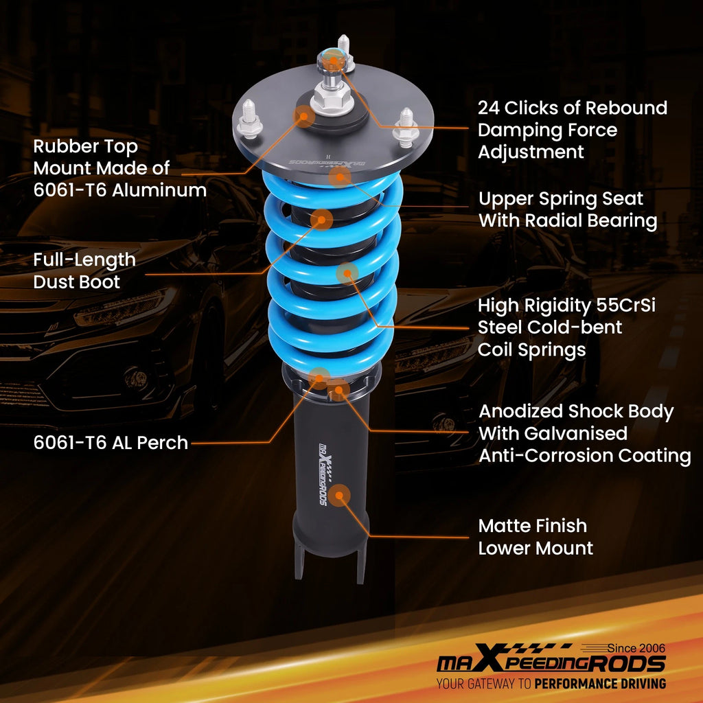 24 Way Adjustable Coilover Kit for Lexus GS300 (1993-1997)