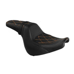 Driver Passenger Seat for Harley Fat Bob FXFB FXFBS (2018–2023) Black