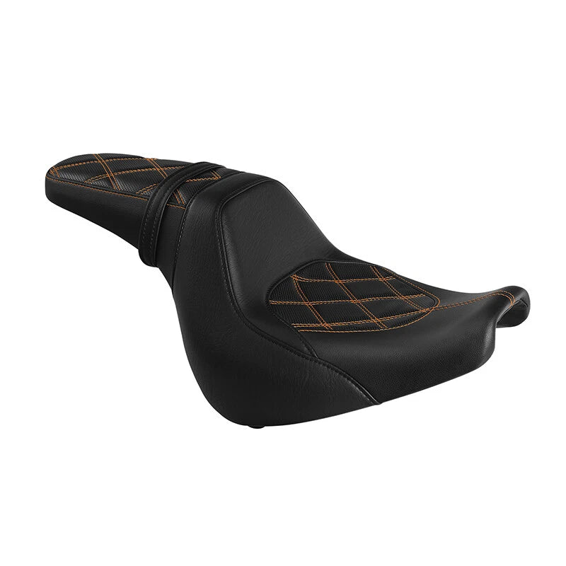 Driver Passenger Seat for Harley Fat Bob FXFB FXFBS (2018–2023) Black