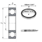 Deep Groove Ball Bearing P5 120x150x16mm for Scooter Skateboard (1 Pc)