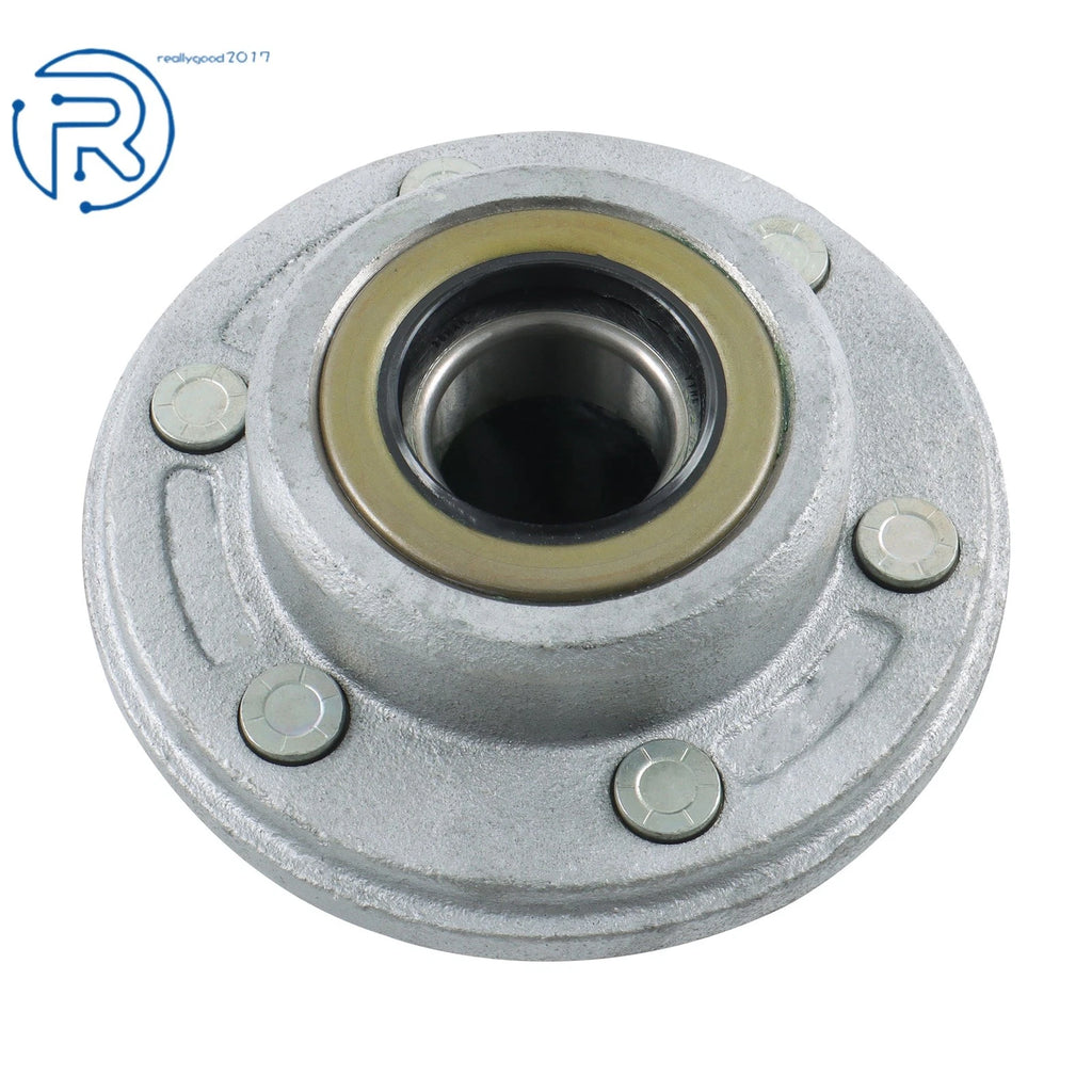 Trailer Hub Kit for Axle 6000 lbs 6 on 5.5" Bolt (Pre-Greased, Galvanized)