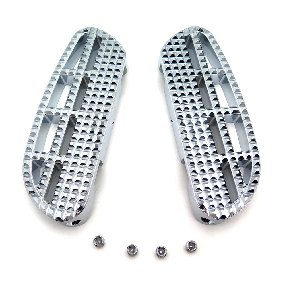 Chrome Leaf Dominator Passenger Footboard for Harley Touring (2009–2023)
