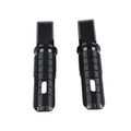 Black Rear Footrests Passenger Pegs for Honda Forza 750 (2021-2023)