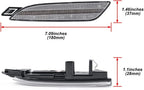 Amber LED Front Bumper Side Marker Light Clear Lens for Porsche Panamera (2014–2016)